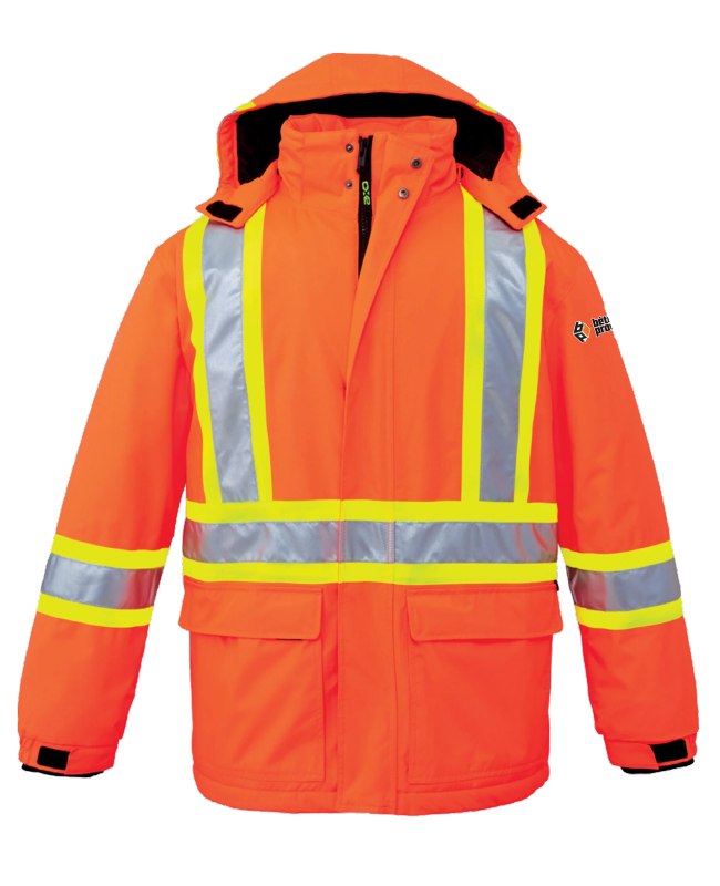 Béton Provincial - L01250 parka haute visibilité unisexe (ORANGE) - BR. 12886 (MG)